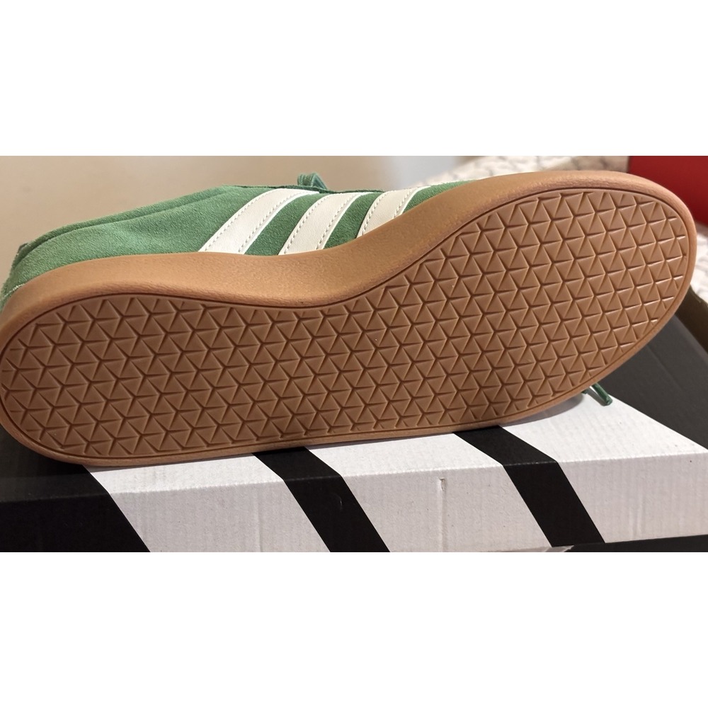 Adidas VL Court 2.0 Unisex M8/W9.5 Green NEW JH5077 Suede Gum Sole Sneakers - Picture 13 of 14